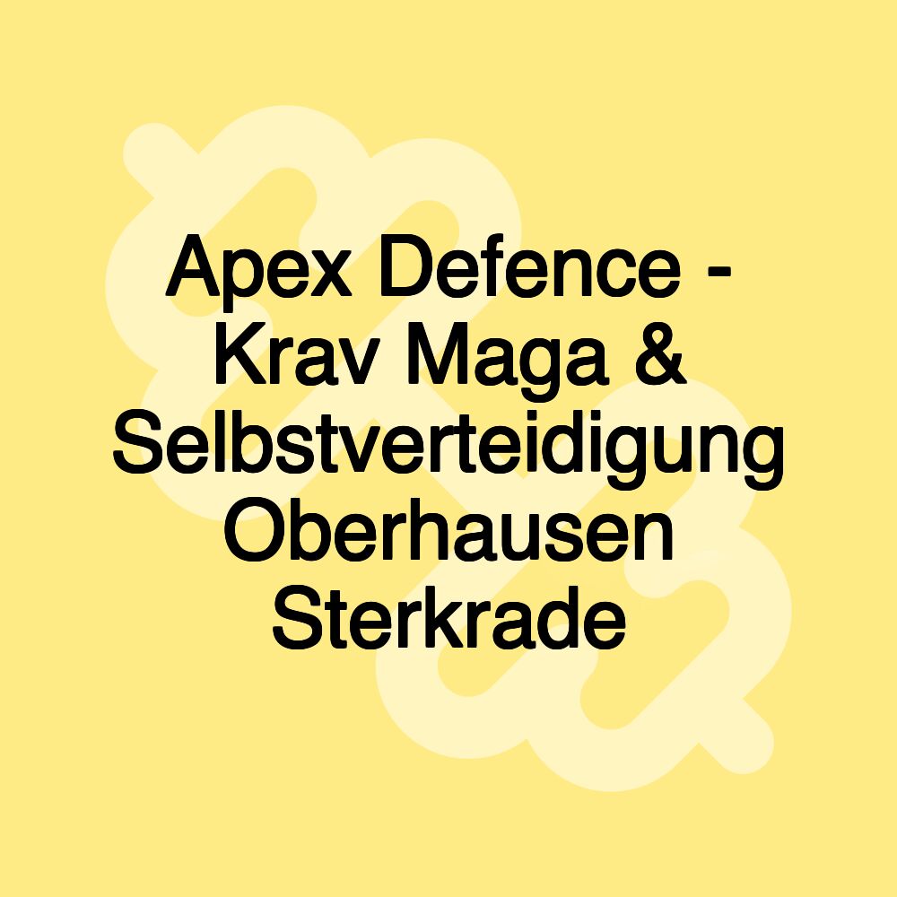 Apex Defence - Krav Maga & Selbstverteidigung Oberhausen Sterkrade