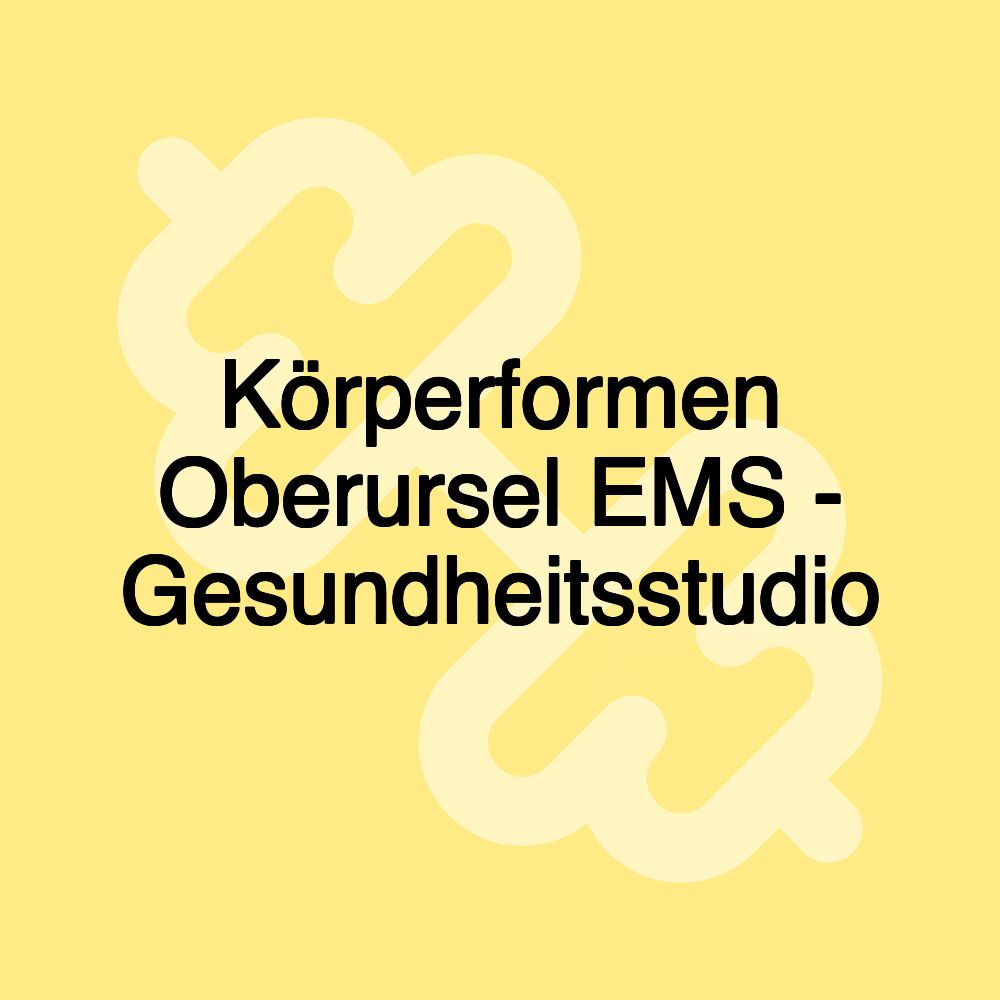 Körperformen Oberursel EMS - Gesundheitsstudio