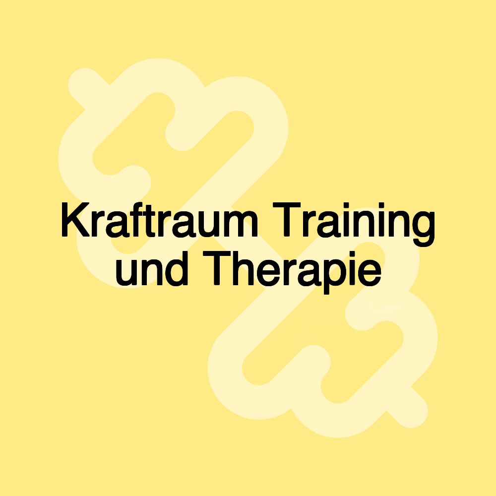 Kraftraum Training und Therapie