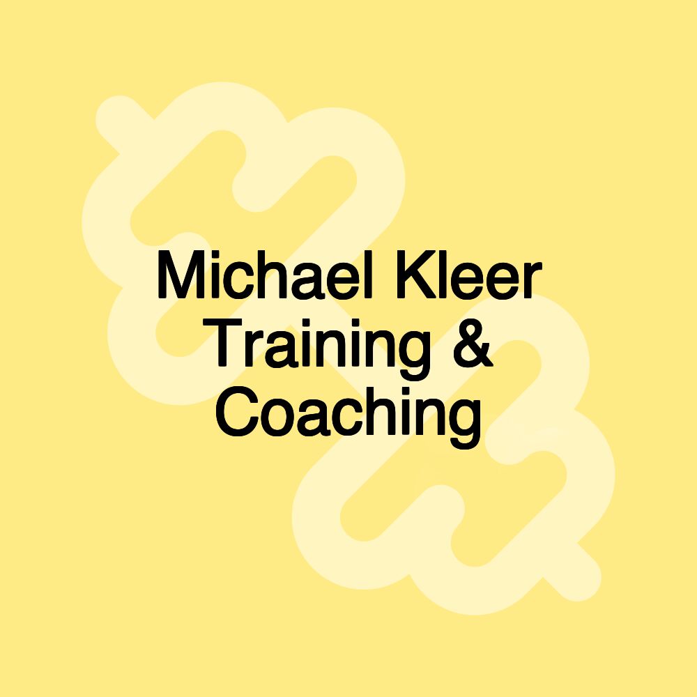 Michael Kleer Training & Coaching