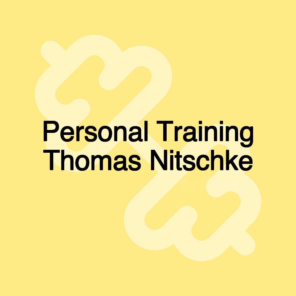 Personal Training Thomas Nitschke