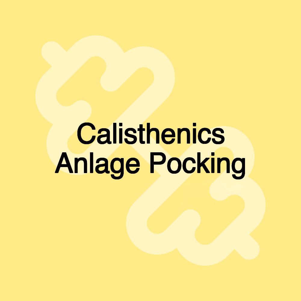 Calisthenics Anlage Pocking