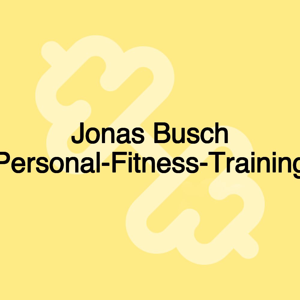 Jonas Busch Personal-Fitness-Training