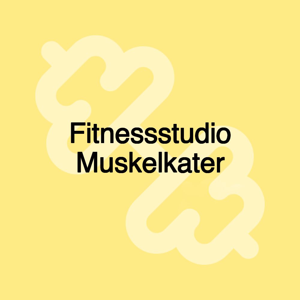 Fitnessstudio Muskelkater