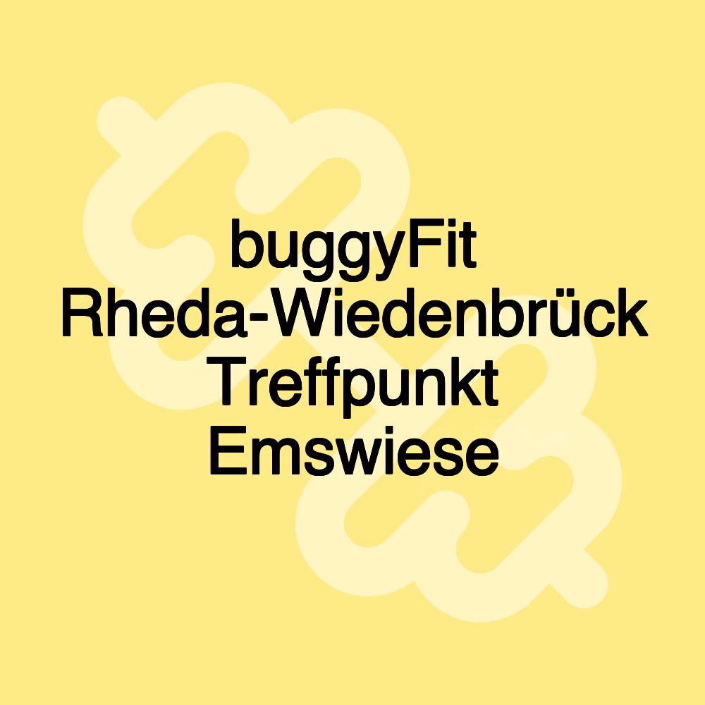 buggyFit Rheda-Wiedenbrück Treffpunkt Emswiese