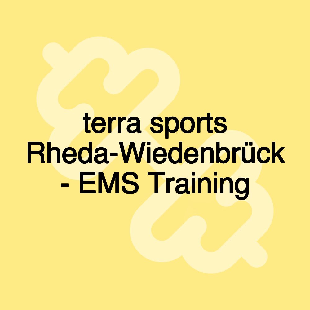 terra sports Rheda-Wiedenbrück - EMS Training