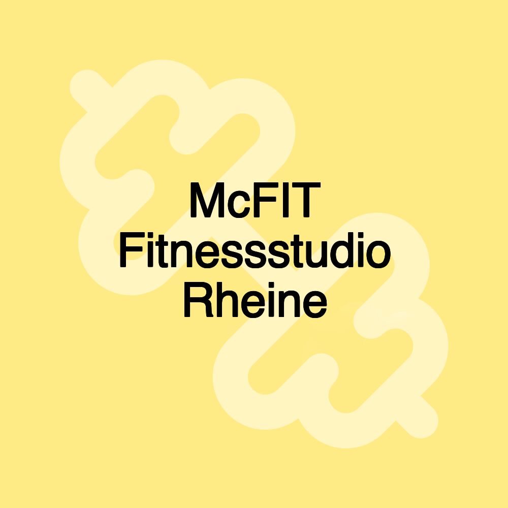 McFIT Fitnessstudio Rheine