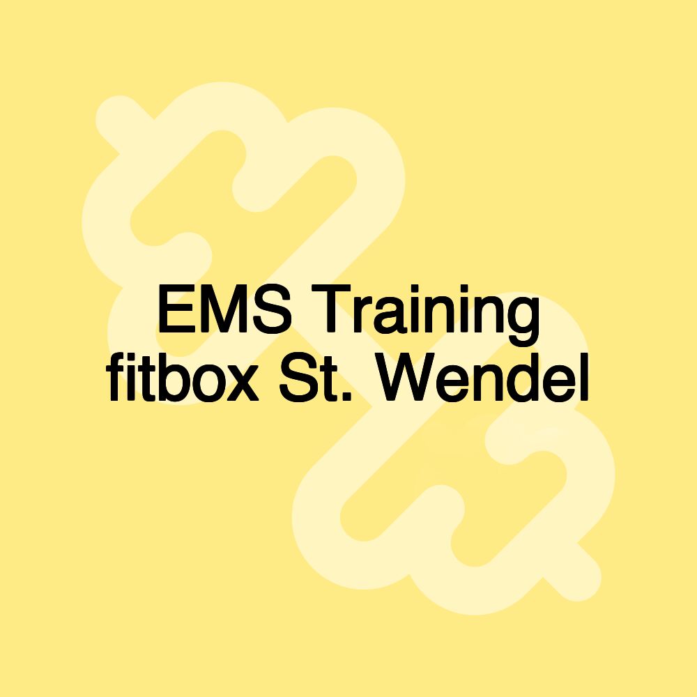 EMS Training fitbox St. Wendel