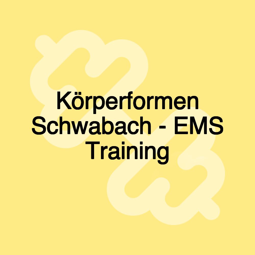 Körperformen Schwabach - EMS Training