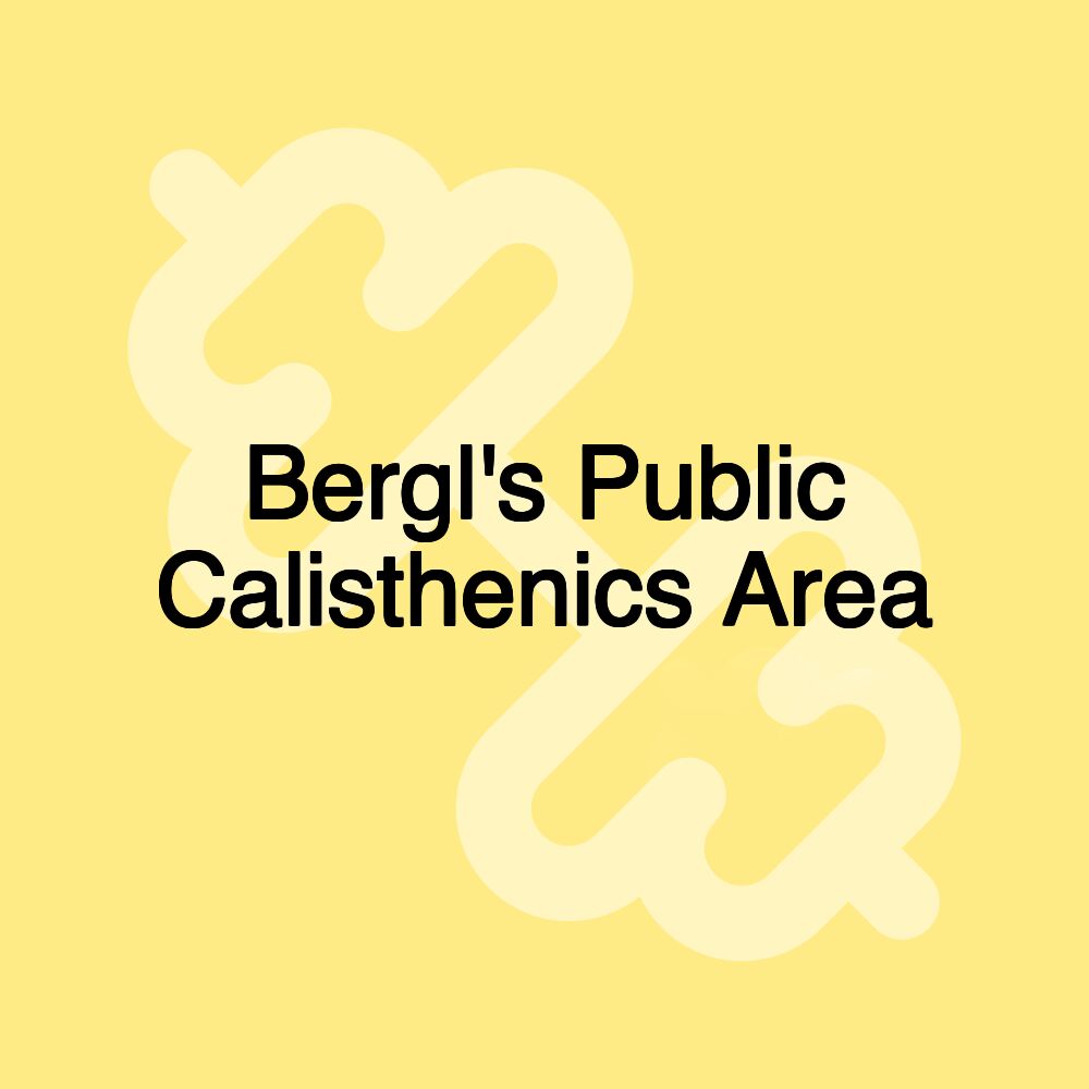 Bergl's Public Calisthenics Area