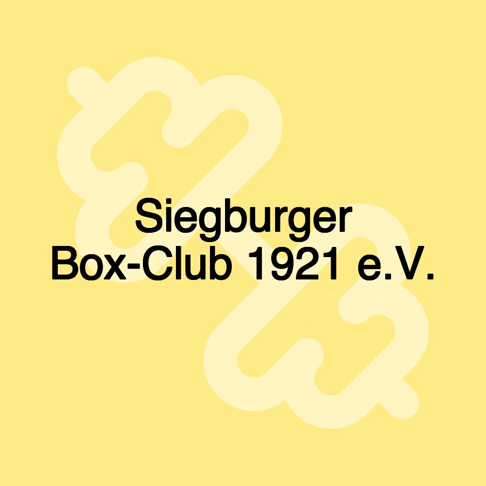 Siegburger Box-Club 1921 e.V.