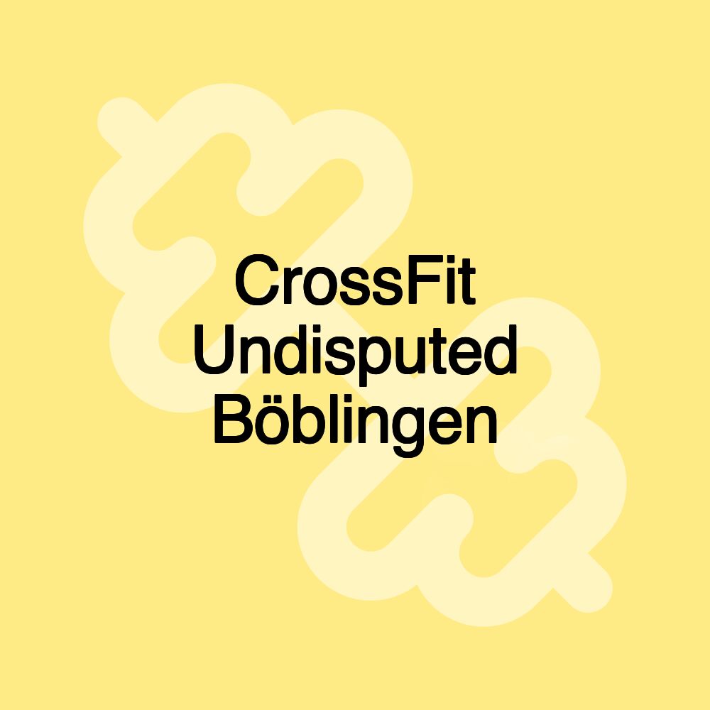 CrossFit Undisputed Böblingen