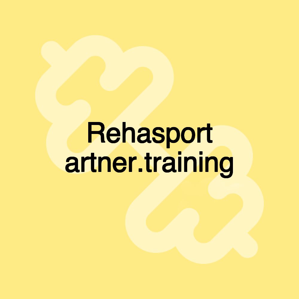 Rehasport artner.training