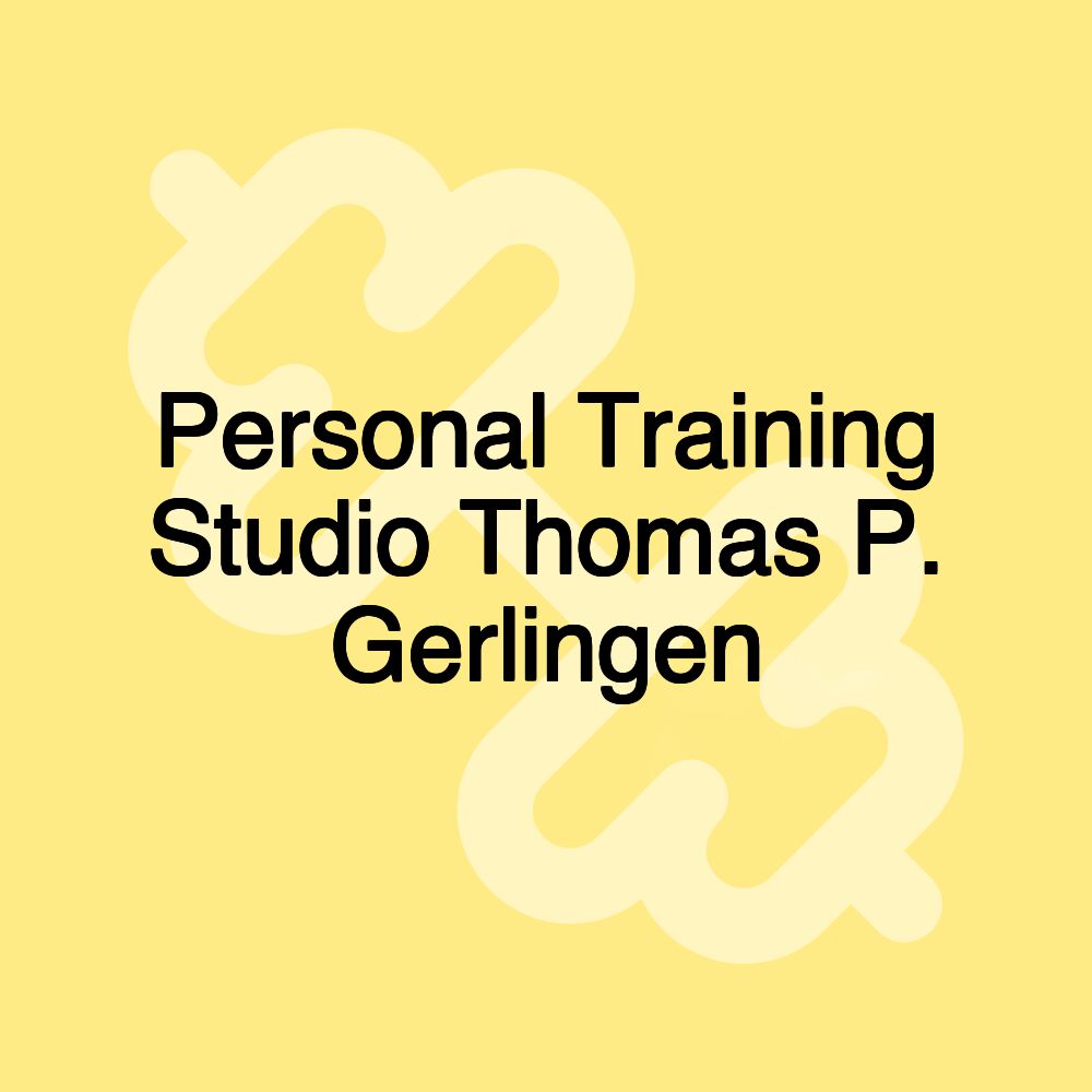 Personal Training Studio Thomas P. Gerlingen