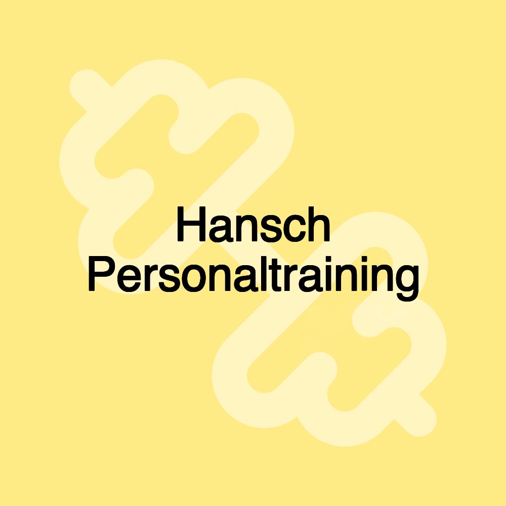 Hansch Personaltraining