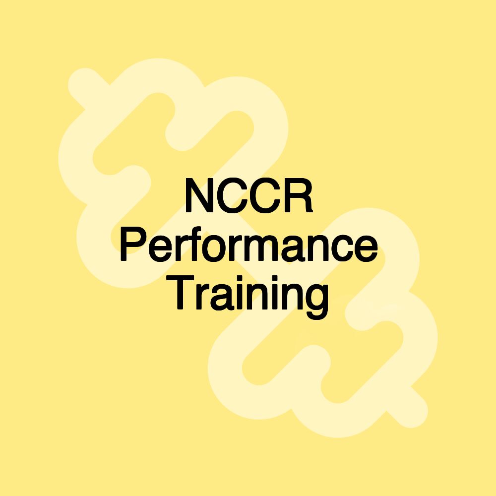 NCCR Performance Training