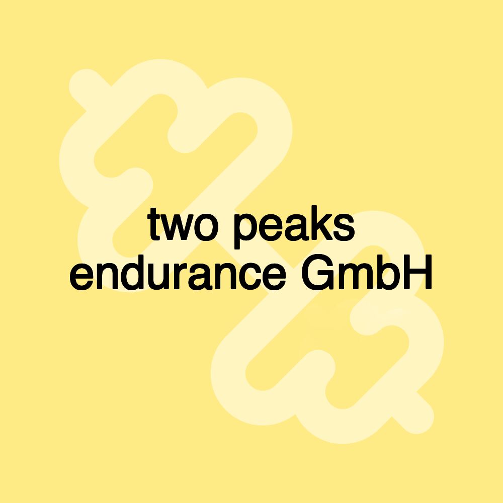 two peaks endurance GmbH