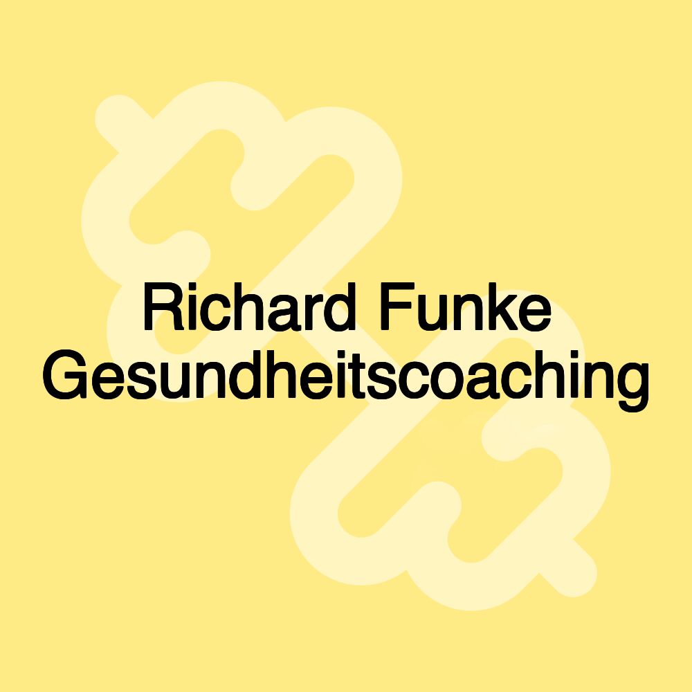 Richard Funke Gesundheitscoaching