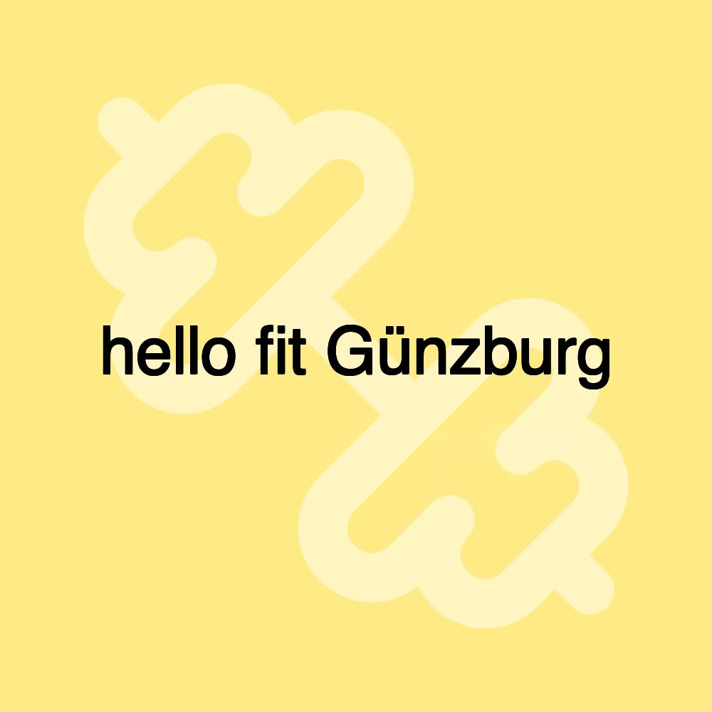 hello fit Günzburg