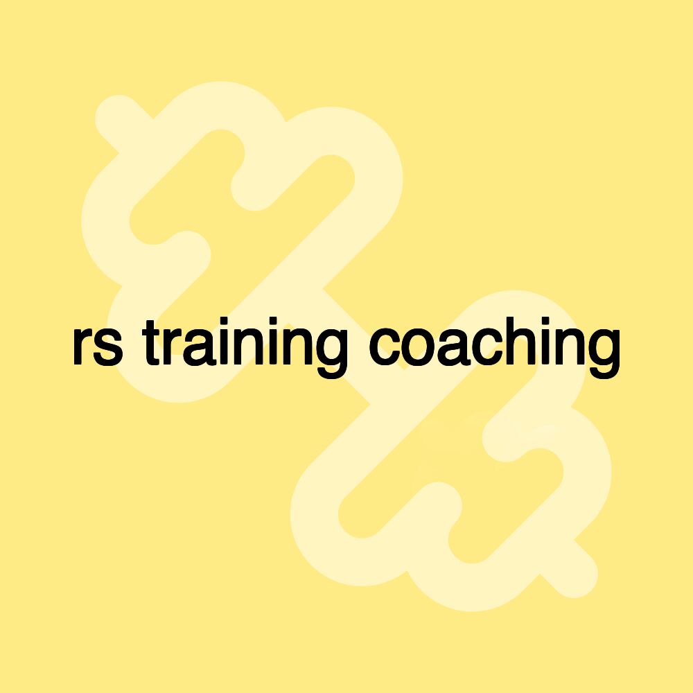 rs training coaching