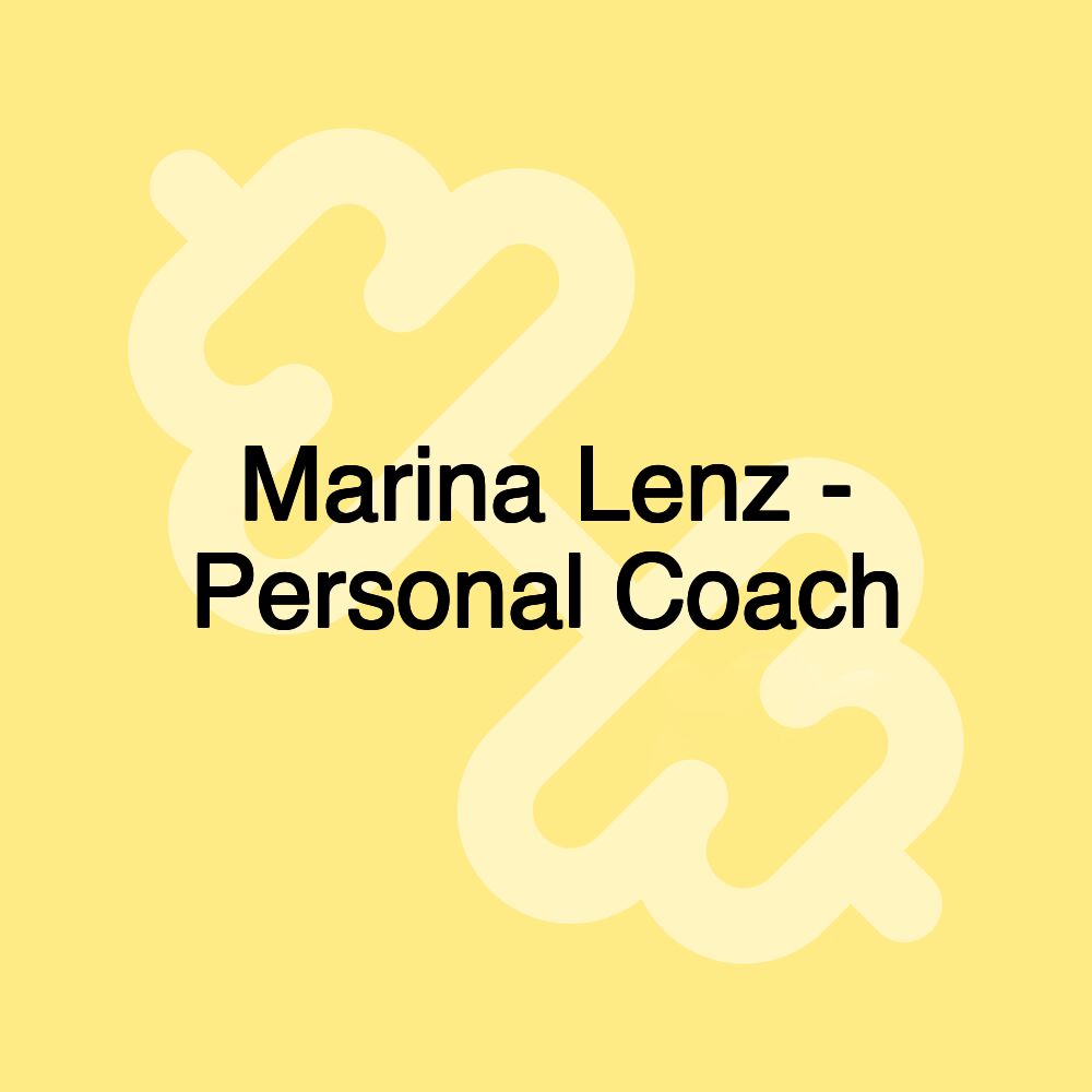 Marina Lenz - Personal Coach