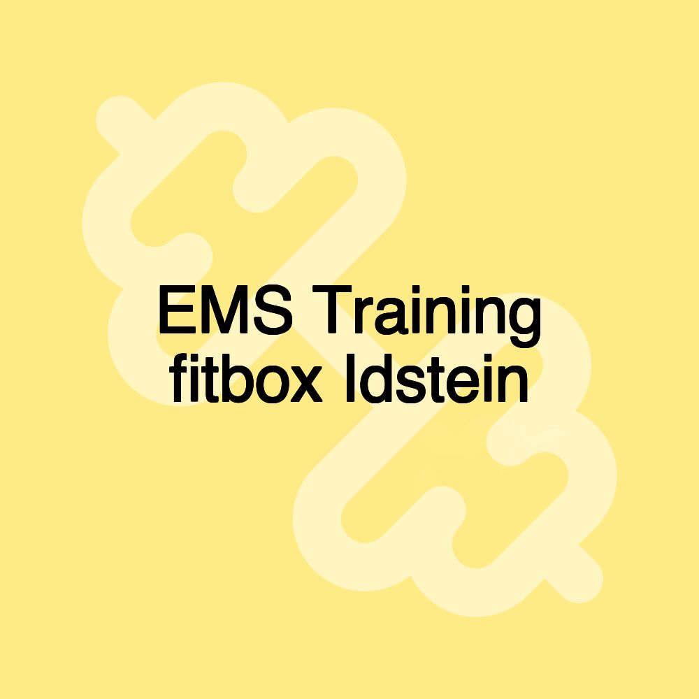 EMS Training fitbox Idstein