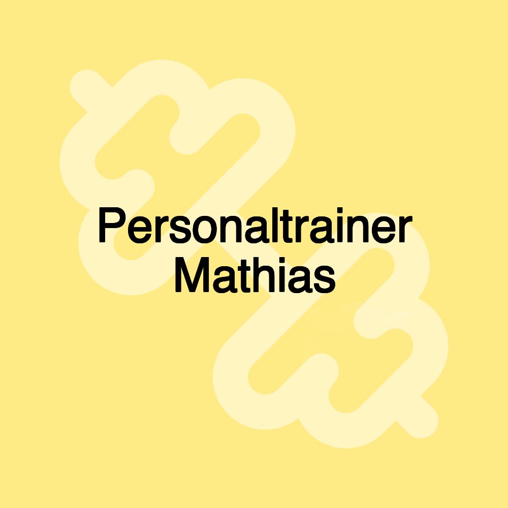 Personaltrainer Mathias