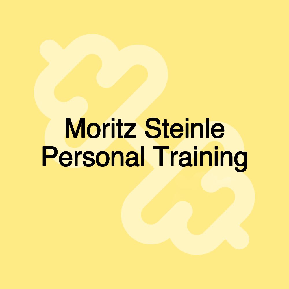 Moritz Steinle Personal Training