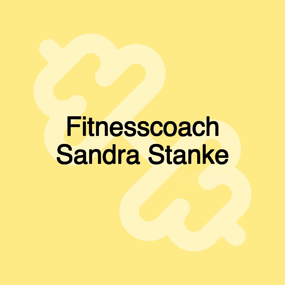 Fitnesscoach Sandra Stanke