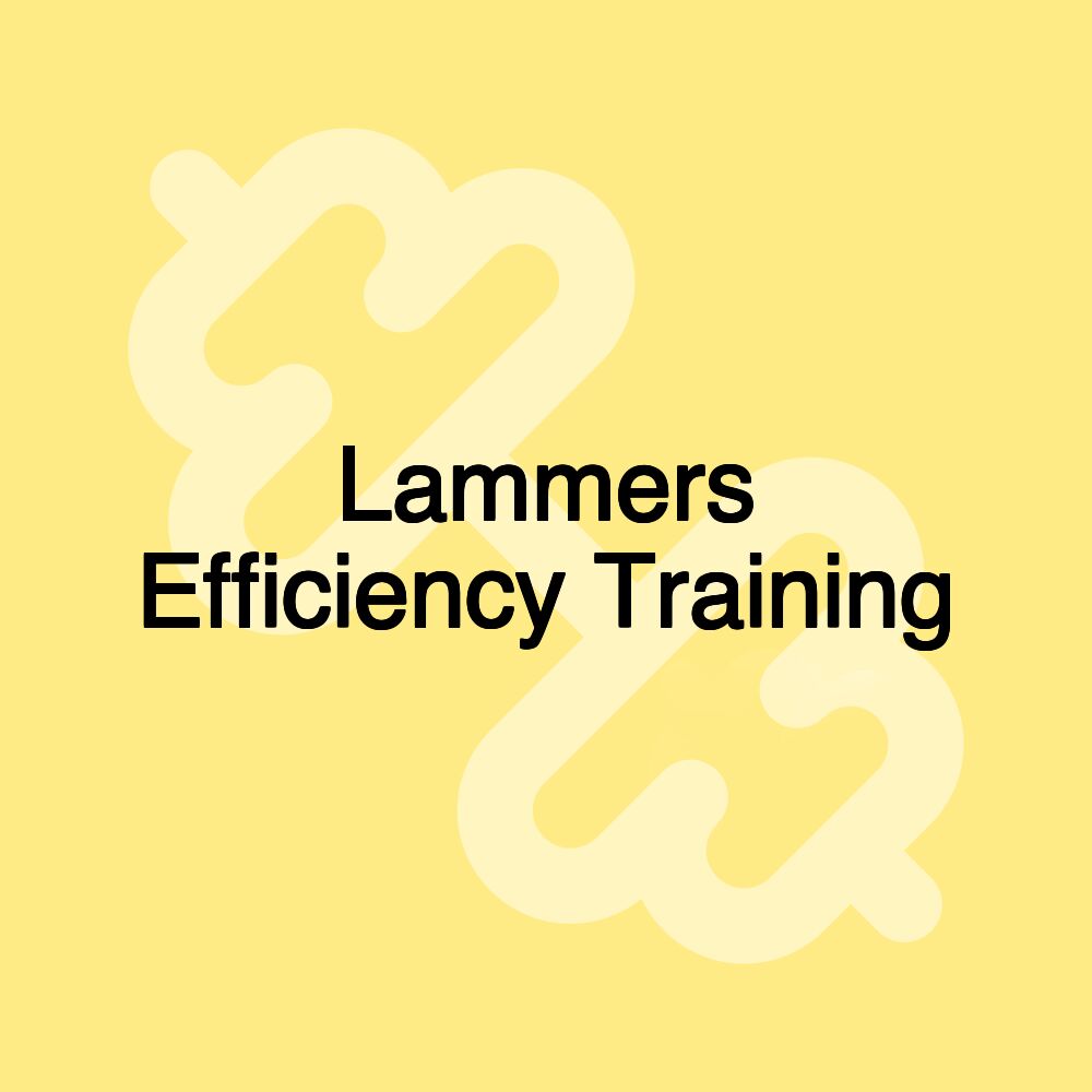 Lammers Efficiency Training