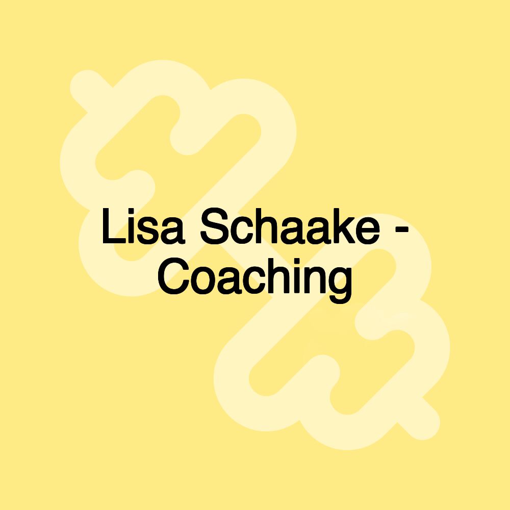 Lisa Schaake - Coaching