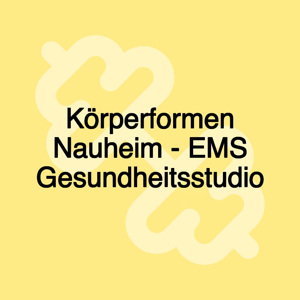 Körperformen Nauheim - EMS Gesundheitsstudio