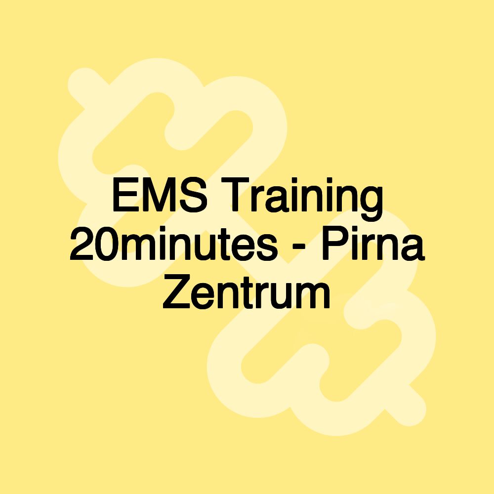 EMS Training 20minutes - Pirna Zentrum