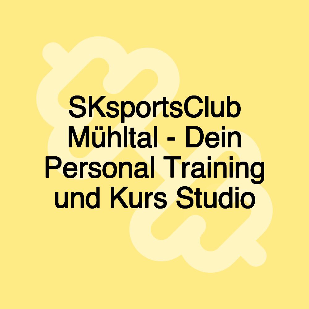 SKsportsClub Mühltal - Dein Personal Training und Kurs Studio