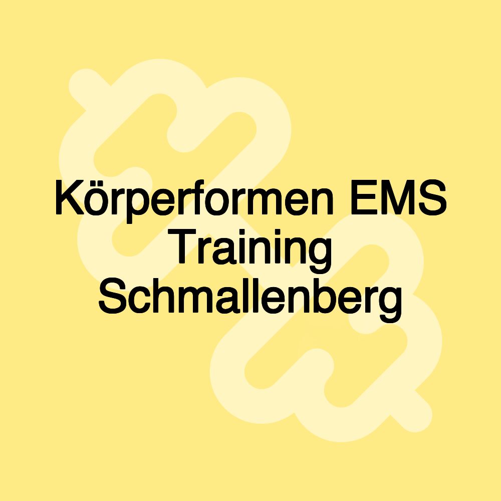 Körperformen EMS Training Schmallenberg