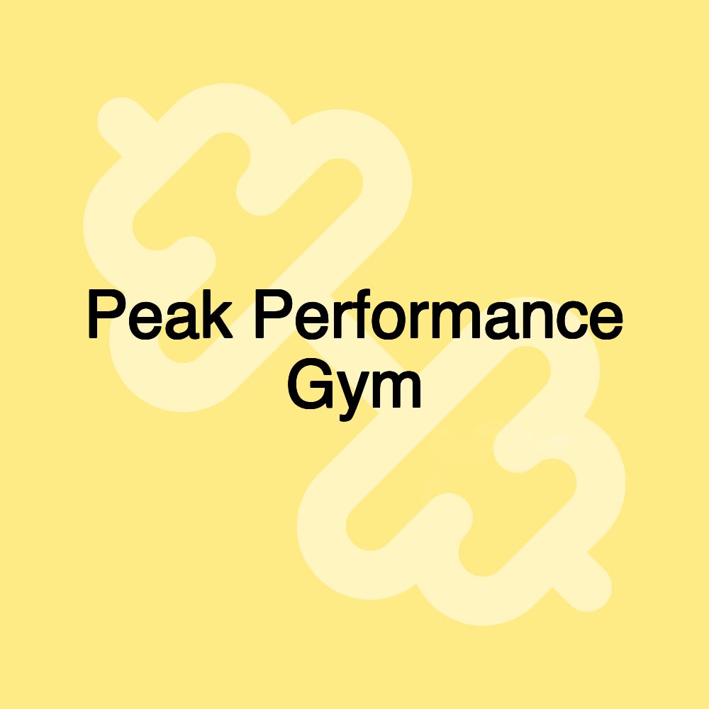 Peak Performance Gym