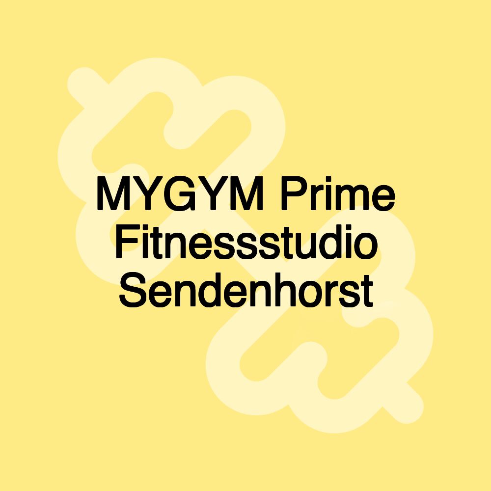 MYGYM Prime Fitnessstudio Sendenhorst