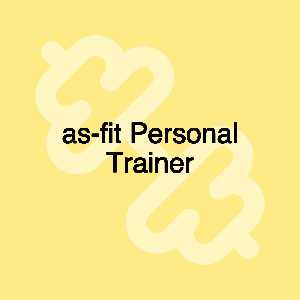 as-fit Personal Trainer