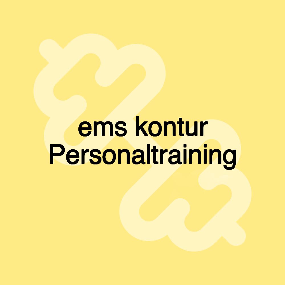 ems kontur Personaltraining