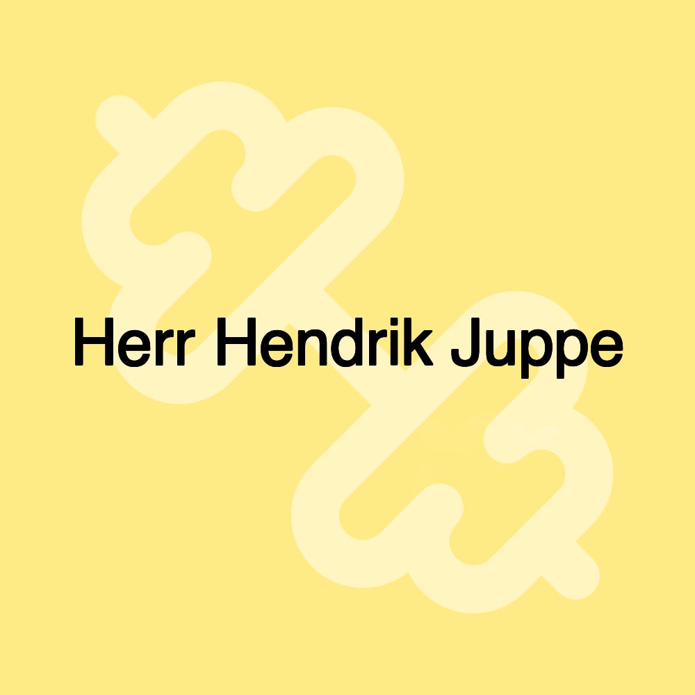 Herr Hendrik Juppe