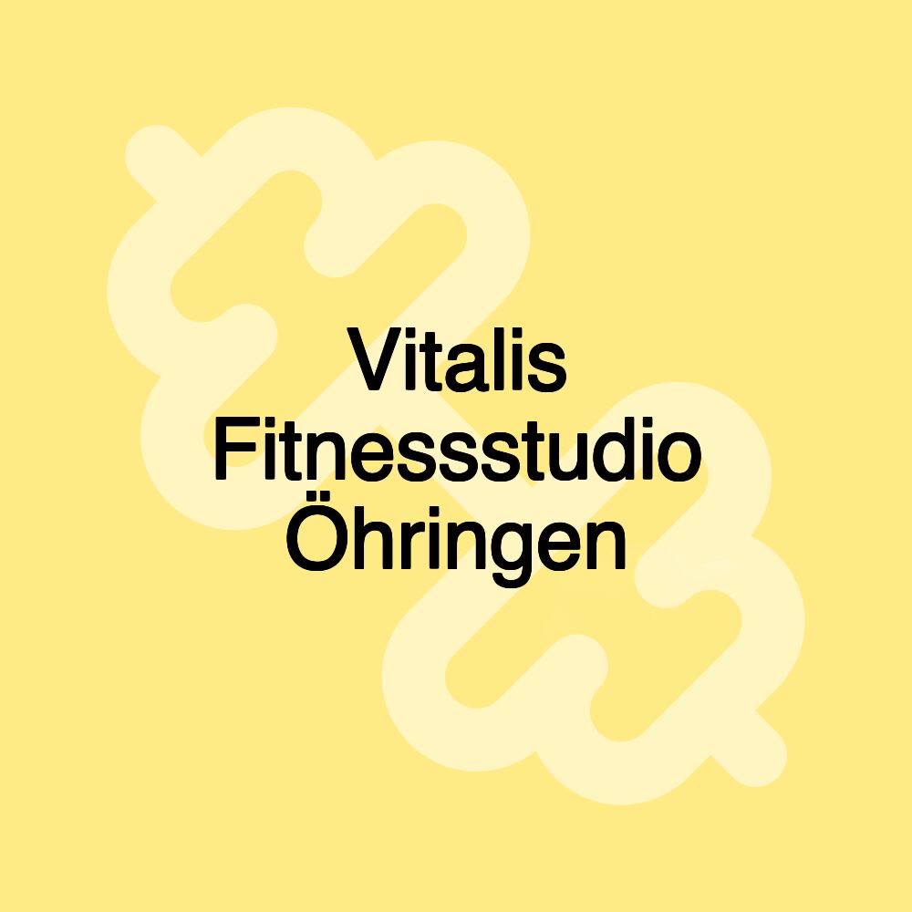 Vitalis Fitnessstudio Öhringen