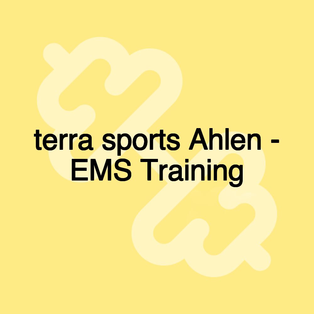 terra sports Ahlen - EMS Training