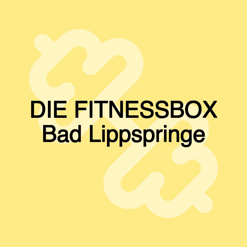 DIE FITNESSBOX Bad Lippspringe