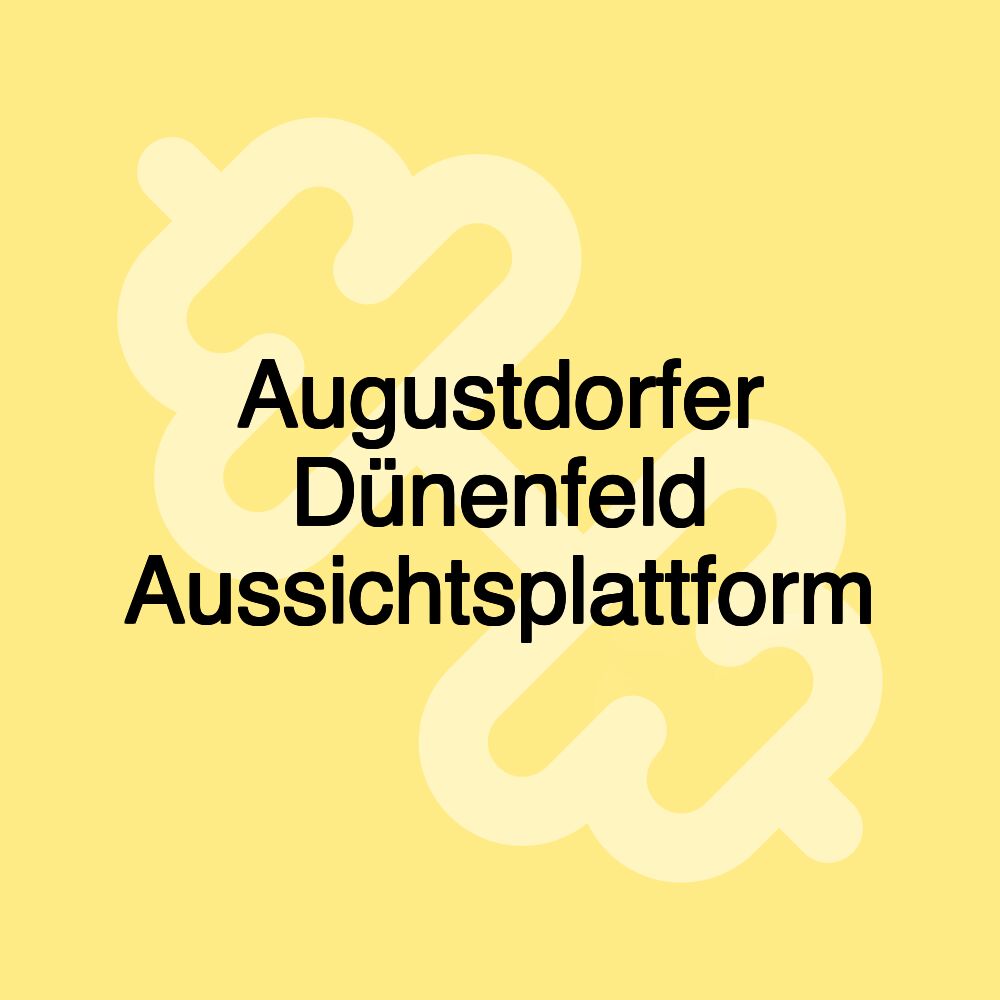 Augustdorfer Dünenfeld Aussichtsplattform