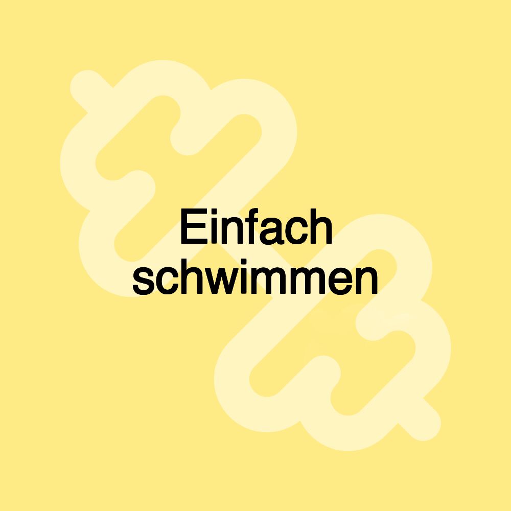 Einfach schwimmen