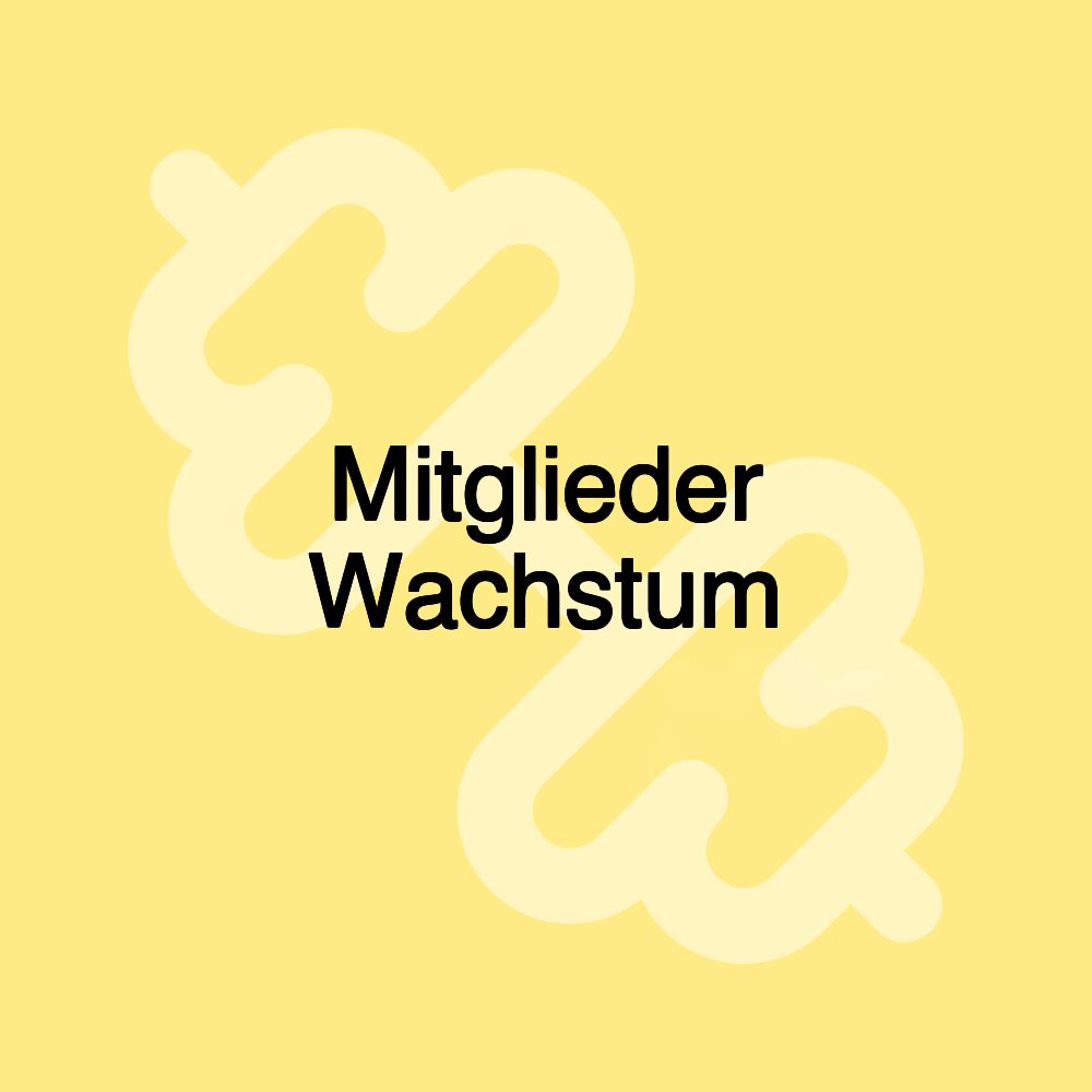 Mitglieder Wachstum