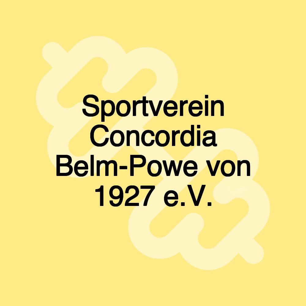 Sportverein Concordia Belm-Powe von 1927 e.V.