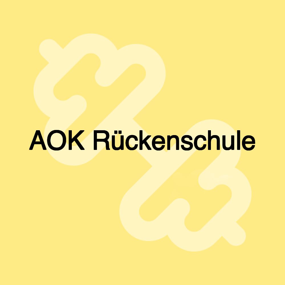 AOK Rückenschule