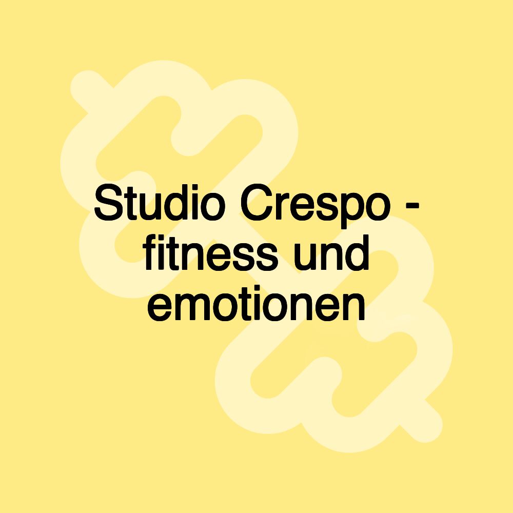 Studio Crespo - fitness und emotionen