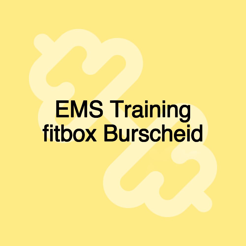 EMS Training fitbox Burscheid